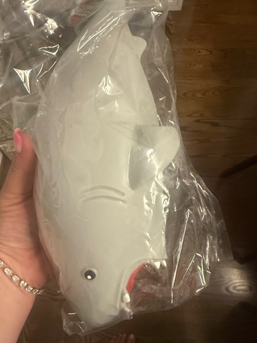 White Shark Pet Fish Toy - Durable Chew Toy for Dogs